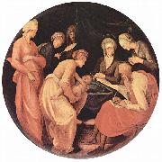 Geburt Johannes des Taufers, Tondo, Jacopo Pontormo